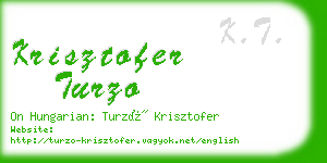 krisztofer turzo business card